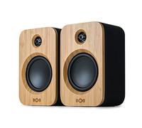 House of Marley Get Together Duo Bookshelf Speakers - Bluetooth Speakers with AUX Input, Turntable and Vinyl Record Player Compatible - High Definition Active Bookshelf Speaker, Sustainable Design