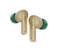 House of Marley Little Bird True Wireless Bluetooth Earbuds - IPX4 Ear Buds with Built-in Microphone, 24 Hr Playtime In Ear Headphones, USB-C Quick Charge Earphones Case, Sustainable Materials, Cream