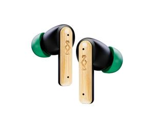 House of Marley Little Bird True Wireless Bluetooth Earbuds - IPX4 Ear Buds with Built-in Microphone, 24 Hr Playtime In Ear Headphones, USB-C Quick Charge Earphones Case, Sustainable Materials, Black