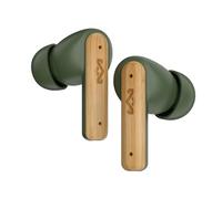 House of Marley Little Bird True Wireless Bluetooth Earbuds - IPX4 Ear Buds with Built-in Microphone, 24 Hr Playtime In Ear Headphones, USB-C Quick Charge Earphones Case, Sustainable Materials, Green