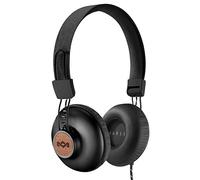 House of Marley Positive Vibration 2 - Foldable Headphones, Comfortable Design, Noise Isolation, Premium Sound 40 mm Driver, Microphone, Woven Cables, Sustainable Materials, Signature Black