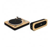 House of Marley Revolution Wireless Turntable & Get Together 3 Portable Bluetooth Speaker - Bluetooth Record Player, 3-Speed Sustainably Made Vinyl Player & 30W Speaker, Easy Set Up Turntables