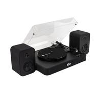 House of Marley Revolution Wireless Turntable with Speakers - Black | Sustainably Made Bluetooth Record Player, Wired Bookshelf Speakers, Easy Set Up Vinyl Player, Audio-Technica stylus