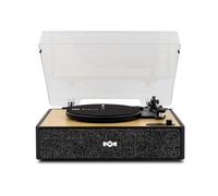 House of Marley Rise Up Bluetooth Turntable - 3-Speed Vinyl Record Player with Built-in Speakers, 2-Way Streaming, Bamboo Finish & Dust Cover, Sustainably Made Home Audio Record Players