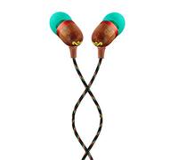 House of Marley Smile Jamaica In-Ear Headphones - Sustainably Crafted, Eco-Friendly, Noise Isolating Wired Earphones, 9.2mm Driver, Tangle-Free Cable, 1 Button Microphone Control - Rasta