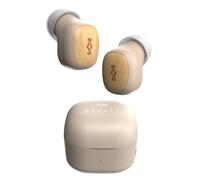 House of Marley Smile Jamaica True Wireless Earbuds - Small Bluetooth Ear Buds, 14 Hr Playtime Mini In Ear Headphones, TWS Bluetooth Earphones with Charging Case, Sustainable Materials, Cream