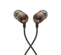 House of Marley Smile Jamaica Wired USB-C Earphones with 9.2mm Driver - Sustainably Crafted Earbuds, Tangle-Resistant Cable, In Ear Headphones with In-Line Microphone for Music & Calls, Brass