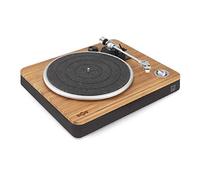 House of Marley Stir It Up Record Player (non-Bluetooth) - Vinyl Turntable, Stereo Pre-Amp, 33 + 45 RPM, Anti-Skating, RCA Audio Out to 3.5mm Cable, Bamboo/Black