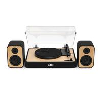 House of Marley Revolution Wireless Turntable with Speakers - Sustainably Made Bluetooth Record Player & Wired Bookshelf Speakers, Easy Set Up Vinyl Player with Dust Cover, Audio-Technica Cartridge