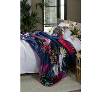 House of Norris The Parrot and the Cockatoo Digitally Printed 150cmx220cm Throw/Bedspread