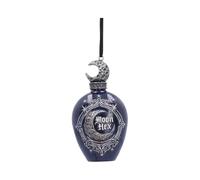 House of Obscura Gothic Hanging Ornament - Resin Dark Fantasy Decoration Collection (Moon Hex Bottle)