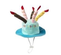 House of Paws Birthday Candle Cake Hat - Blue