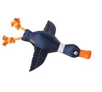House of Paws Duck Thrower Navy Dog Toy with TPR Textured Wings