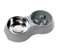 House of Paws Go Slow Dual Bowl for Dogs - Single