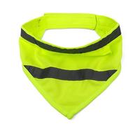 House of Paws Hi-Vis Reflective Dog Bandana - Adjustable Safety Neckwear for High Visibility & Night Walks - Yellow