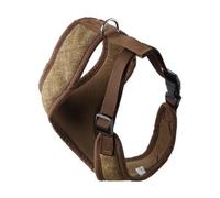 House Of Paws Memory Foam Tweed Dog Harness Brown (M)
