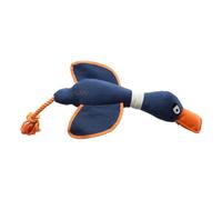 House of Paws Navy Duck Canvas Thrower Dog Toy