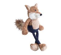 House Of Paws Navy Tweed Long Legged Fox - Pet Toys