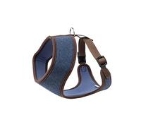 House of Paws Navy Tweed Memory Foam Harness for Dogs - Small