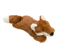 House of Paws Quilted Plush Fox Dog Toy - Durable Plush and Crinkle Material