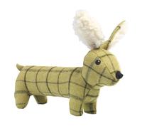 House of Paws Tweed Plush Long Body Dog Toy - Hare