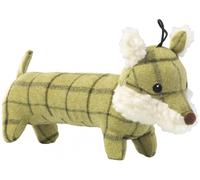 House of Paws Tweed Plush Long Fox Dog Toy - Single