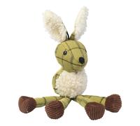 House of Paws Tweed Plush Long Legs Hare Dog Toy, Green