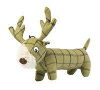 WeatherBeeta Dog Toy – House of Paws Tweed Plush Long Stag – Green – Single