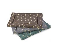 House of Paws Water Resistant Green Pheasant Oval Mat for Indoor or Outdoor for Muddy Paws - Water-Resistant, Easy to Clean - Large