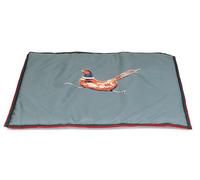 House of Paws Water Resistant Green Pheasant Boot Mat for Indoor or Outdoor for Muddy Paws - Water-Resistant, Easy to Clean - Small/Medium