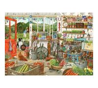 The House of Puzzles - 1000-Piece Jigsaw Puzzle - Potting Shed - Artist-Illustrated Scenic Landscape
