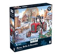 House Of Puzzles Beau Belle & Bramble On Massey Tractor 1000 Piece Jigsaw Puzzle
