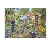 House of Puzzles - Big 500 Piece Jigsaw Puzzle - Working at the Allotment