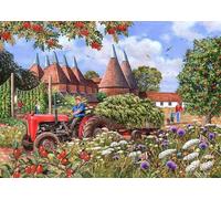 The House Of Puzzles Oast Houses, BIG 500 Piece Jigsaw Puzzle The House Of Puzzles Multicolor 500 Piece