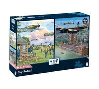 House of Puzzles Sky Patrol 2 x BIG 500 Piece Aviation Jigsaw Puzzle Multipack