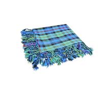 House of Scottish Scottish Tartan Kilt Fly Plaid size 48” x 48” with Fringes | in Various Tartans (Baillie Ancient)