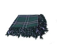 House of Scottish Scottish Tartan Kilt Fly Plaid size 48” x 48” with Fringes | in Various Tartans (MacLean Hunting)