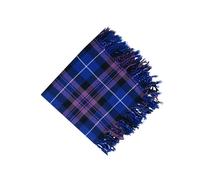 House of Scottish Scottish Tartan Kilt Fly Plaid size 48” x 48” with Fringes | in Various Tartans (Pride of Scotland)