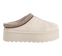 House of Sehrish MX11H Fluffy Platform Slippers Faux Fur Lined Ankle Boots (Beige, UK Footwear Size System, Adult, Women, Numeric, Medium, 6)
