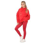 House of Sehrish Ribbed Leggings for Women-High Waist Gym Leggings Tummy Control Workout Running Exercise Gym Fitness Pants (UK, Alpha, M, L, Regular, Regular, Red)