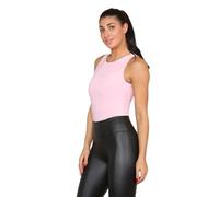 House of Sehrish Round Neck Double Layer Women Sexy Sleeveless Tank Tops Bodysuits For Ladies One Size (6-12 UK) (Dusty Pink, One Size Fits (6-12 UK))
