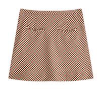 House Of Sunny Women's Marie Mini Skirt Wine Multi UK 8