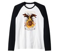 House of The Dragon Fire Will Reign Raglan Baseball Tee