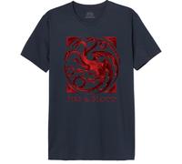 House Of the Dragon Men's Mehoftdts011 T-Shirt, Navy Blue, XS
