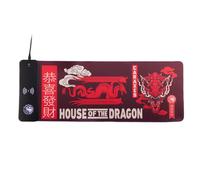 Numskull House of the Dragon XL RGB Gaming Mat with 15W Wireless Charger | Customizable LED, Anti-Slip, Spill-Resistant