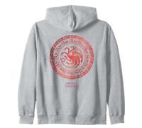 House of the Dragon Targaryen Ornate Logo Zip Hoodie