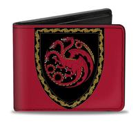 House of the Dragon Wallet, Bifold, House of the Dragon Title Logo Red Black Yellow, Vegan Leather, House of the Dragon
