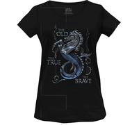 House Of the Dragon WOHOFTDTS013 T-Shirt, Black, XL Women's, Black, XL