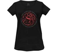 House Of the Dragon Women's Wohoftdts014 T-Shirt, Black, M