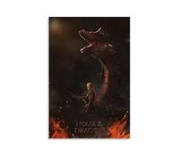 House of The DragonWaterproof Poster Wall Painting Canvas Decorative Painting Suitable for Office Bedroom Decoration Living Room PosterUnframe-style08x12inch(20x30cm)
